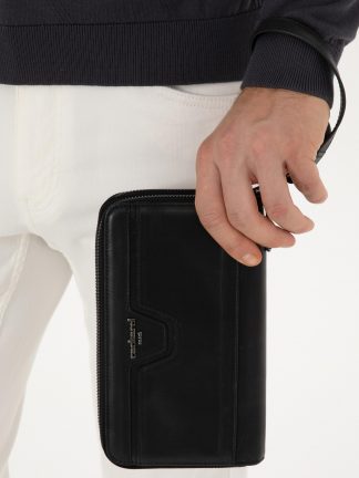 کیف مردانه مشکی کاشارل