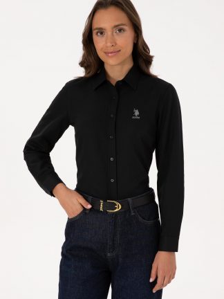 شومیز زنانه مشکی یو اس پولو