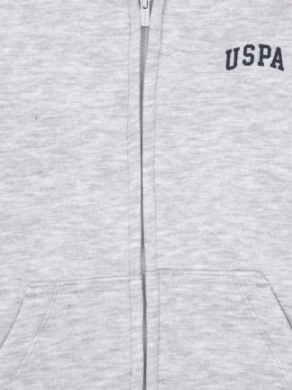 سویشرت پسرانه خاکستری روشن یو اس پولو