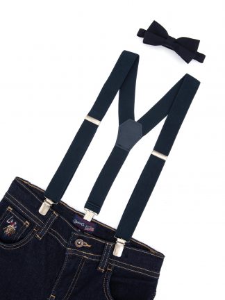 ساسپندر پسرانه سرمه ای یو اس پولو