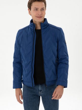 کاپشن مردانه نیلی یو اس پولو