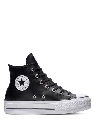 کفش کتانی ساق بلند زنانه مشکی مدل CHUCK TAYLOR ALLSTAR LIFT کانورس تصویر ۱
