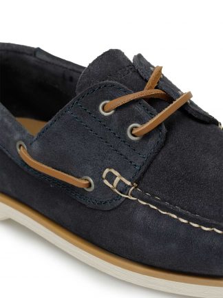 کفش قایقی مردانه سرمه ای مدل NAVIGATOR SU 4FX لامبرجک تصویر ۱