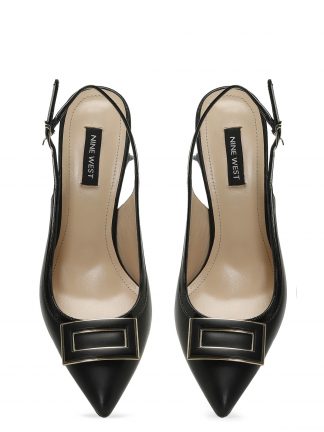 کفش پاشنه دار زنانه مشکی مدل TIRREN 5FX ناین وست تصویر ۱