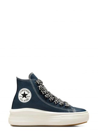 کفش کتانی ساق بلند زنانه سرمه ای مدل CHUCK TAYLOR ALL STAR MOV کانورس تصویر ۱