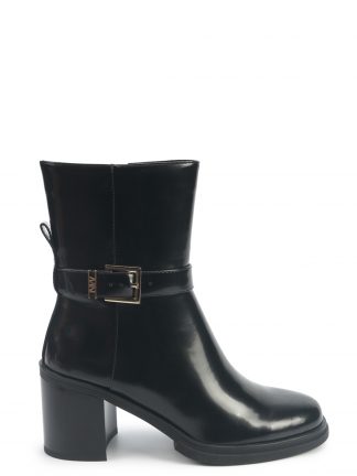 نیم بوت پاشنه دار زنانه مشکی مدل NATHAN2 5PR ناین وست تصویر ۱