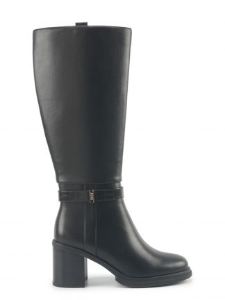 بوت پاشنه دار زنانه مشکی مدل NATHIE 5PR ناین وست تصویر ۱