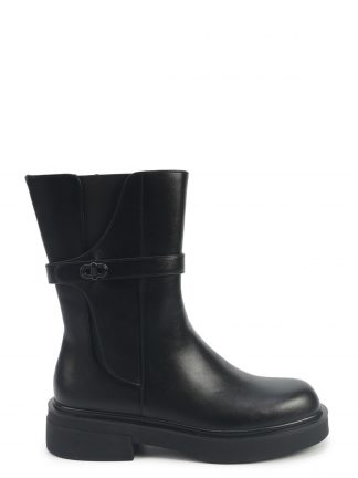 نیم بوت تخت زنانه مشکی مدل CANGER 5PR ناین وست تصویر ۱