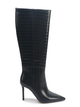 بوت پاشنه دار زنانه مشکی مدل JUSTIN2 5PR ناین وست تصویر ۱