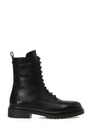 نیم بوت ارتشی زنانه مشکی مدل OWETH 5PR ناین وست تصویر ۱