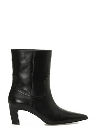 نیم بوت پاشنه دار زنانه مشکی مدل NORMIA 5PR ناین وست تصویر ۱