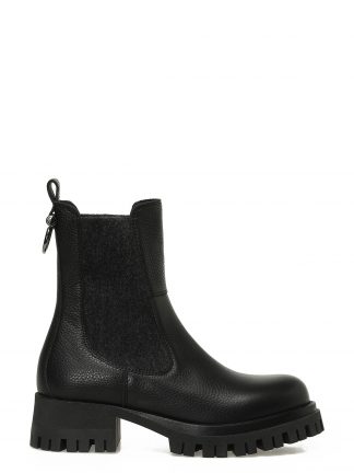 نیم بوت چلسی زنانه مشکی مدل REGINA2 5PR ناین وست تصویر ۱