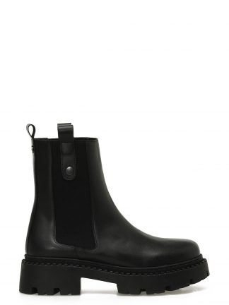 نیم بوت چلسی زنانه مشکی دو طرف کش مدل TEYLIR 5PR اینجی تصویر ۱