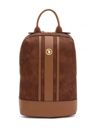 کوله پشتی زنانه قهوه ای یو اس پولو