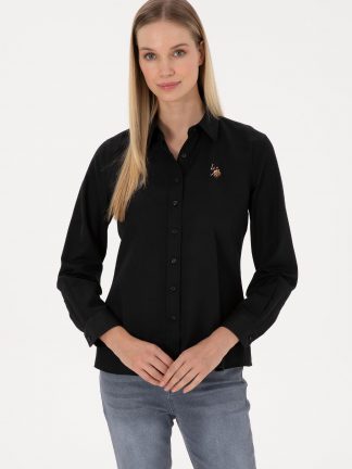 شومیز زنانه مشکی یو اس پولو