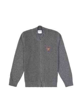 ژاکت پسرانه خاکی ملانژ یو اس پولو