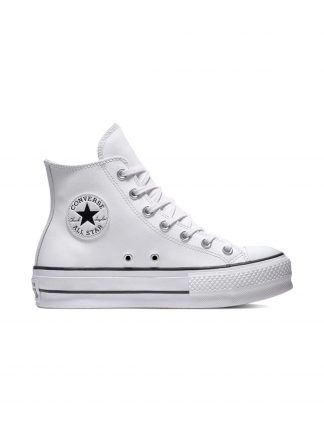 کفش کتانی ساق بلند زنانه سفید مدل 561676C کانورس تصویر ۱