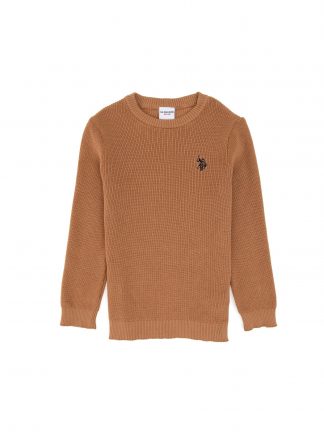 پلیور دخترانه شتری یو اس پولو