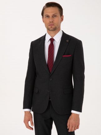 کت و شلوار مردانه خاکستری تیره پیرکاردین