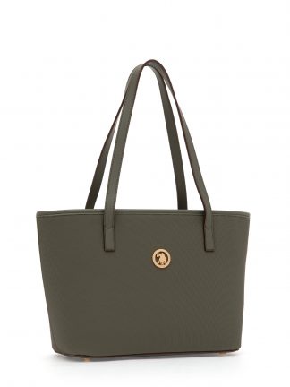 کیف دستی زنانه خاکی روشن یو اس پولو