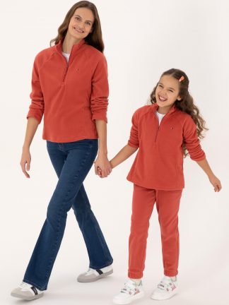 سویشرت دخترانه گلبهی یو اس پولو