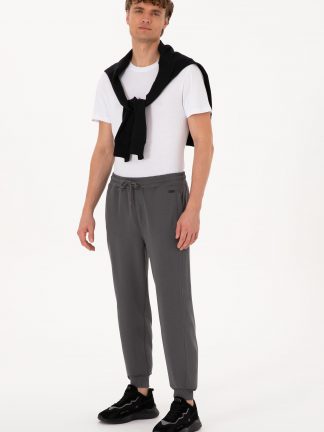 شلوار راحتی مردانه خاکستری یو اس پولو