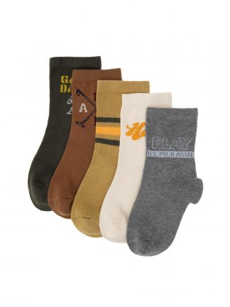 جوراب پسرانه خاکی روشن یو اس پولو