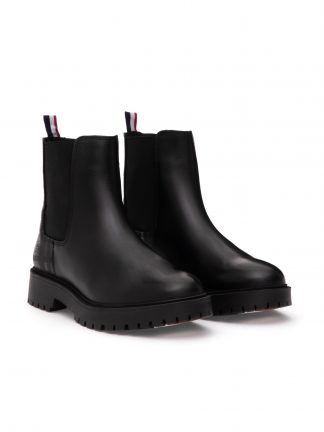 نیم بوت زنانه مشکی دو طرف کش یو اس پولو