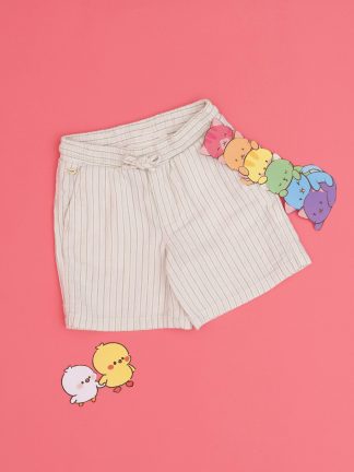 شلوارک دخترانه کرم یو اس پولو