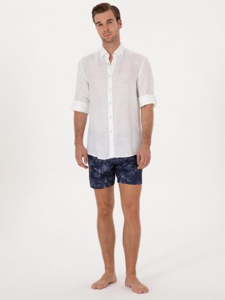 مایو مردانه سرمه ای کاشارل