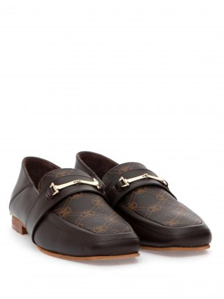 کفش لوفر زنانه قهوه ای پیر کاردین