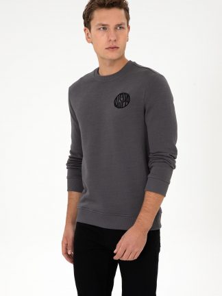 سویشرت مردانه خاکستری یو اس پولو