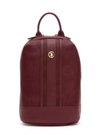 کوله پشتی زنانه زرشکی یو اس پولو