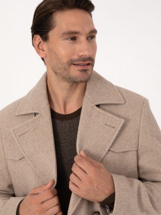 پالتو مردانه بژ کاشارل