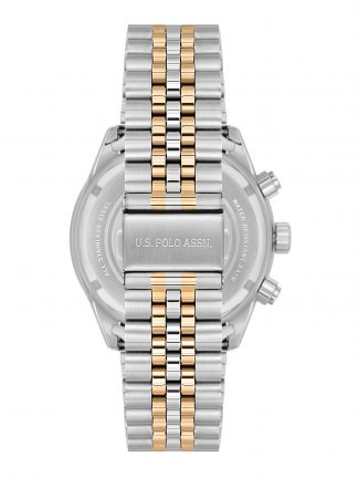 ساعت مچی مردانه طلایی یو اس پولو