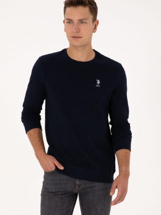 سویشرت مردانه سرمه ای یو اس پولو