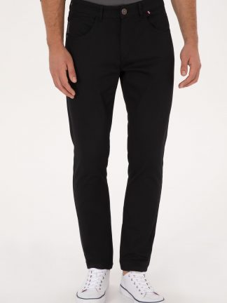 شلوار کتان مردانه مشکی یو اس پولو