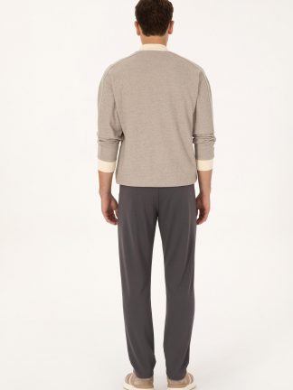 شلوار راحتی مردانه خاکستری یو اس پولو