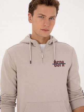 هودی مردانه طوسی یو اس پولو