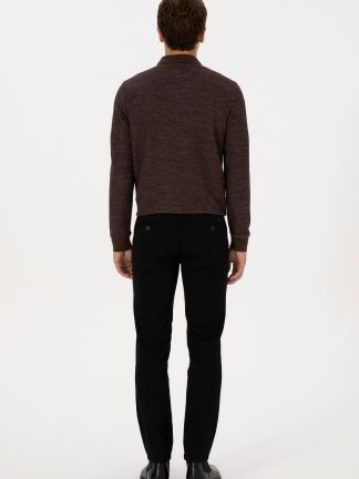 شلوار کتان مردانه مشکی یو اس پولو