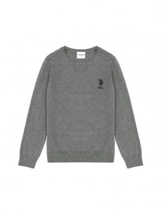 پلیور پسرانه خاکی ملانژ یو اس پولو