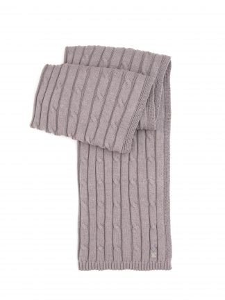 شال کلاه و دستکش زنانه خاکی ملانژ پیرکاردین