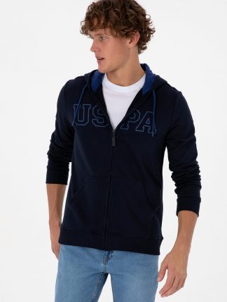 سویشرت مردانه سرمه ای یو اس پولو