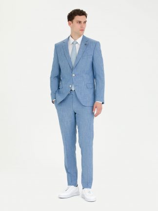 کت و شلوار مردانه آبی روشن پیرکاردین