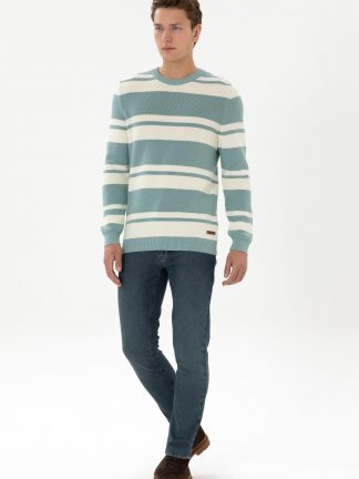 شلوار جین اسلیم فیت مردانه سبز یو اس پولو