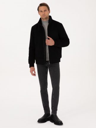 کاپشن مردانه مشکی پیرکاردین