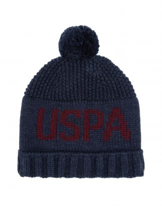 کلاه بافت پسرانه سرمه ای یو اس پولو