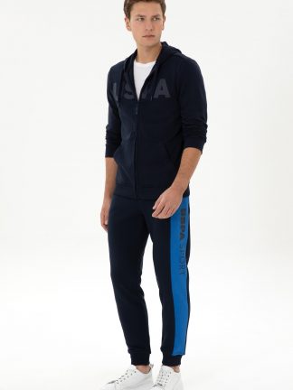 شلوار راحتی مردانه سرمه ای یو اس پولو