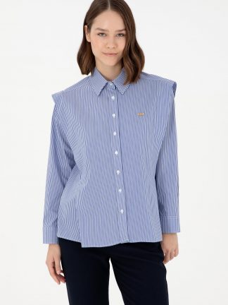 شومیز زنانه آبی تیره یو اس پولو