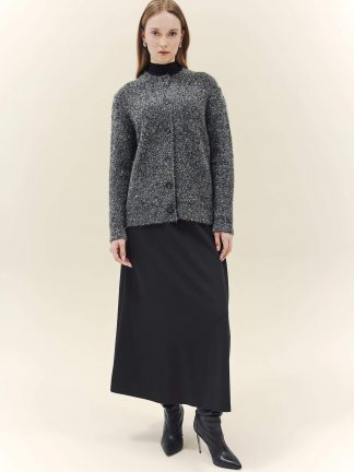 دامن ماکسی زنانه مشکی دفکتو تصویر ۱